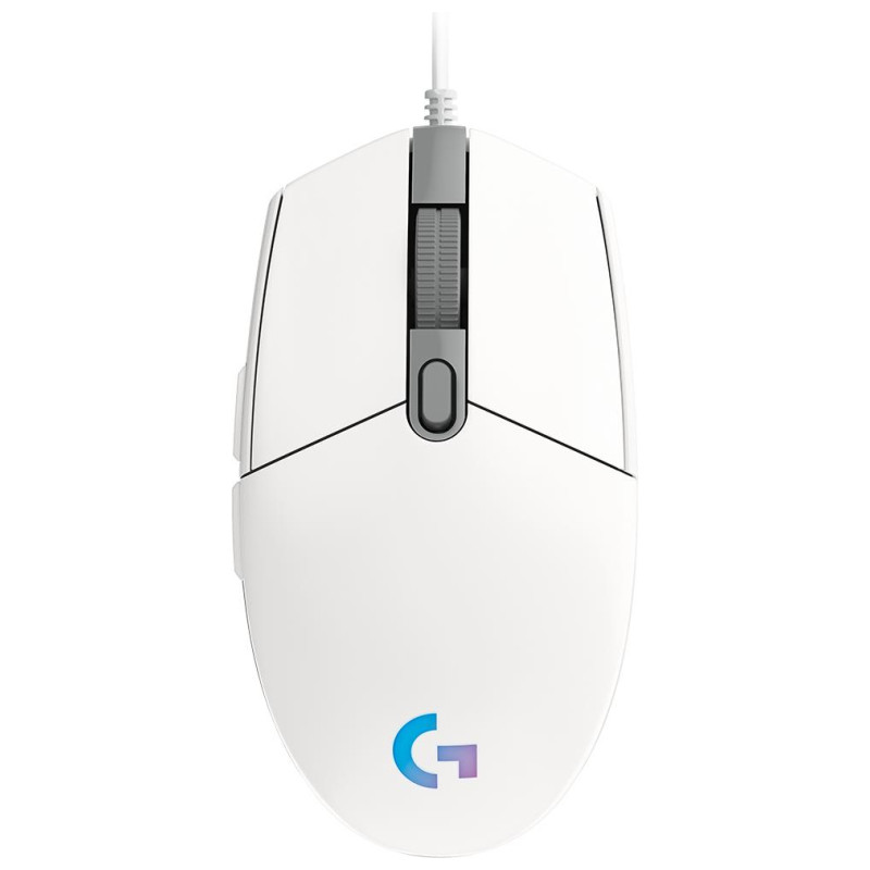 Logitech G102 LIGHTSYNC Corded Gaming Mouse - WHITE - USB - EER