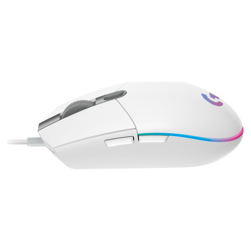 Logitech G102 LIGHTSYNC Corded Gaming Mouse - WHITE - USB - EER