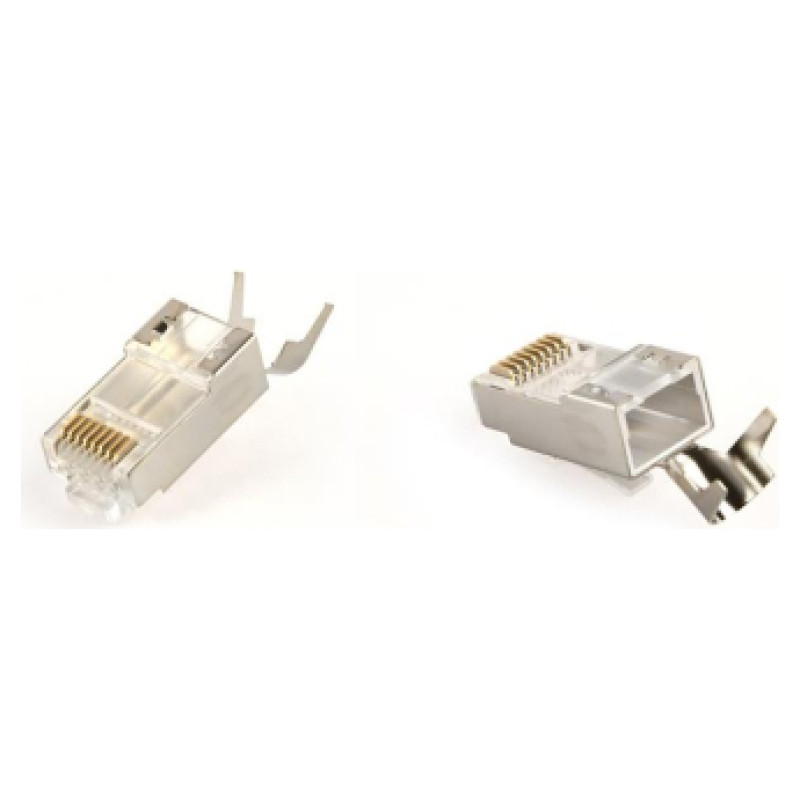 Gembird Konektors Gembird CAT7 8P8C RJ45 gold plated 15u FTP SFTP 100pcs