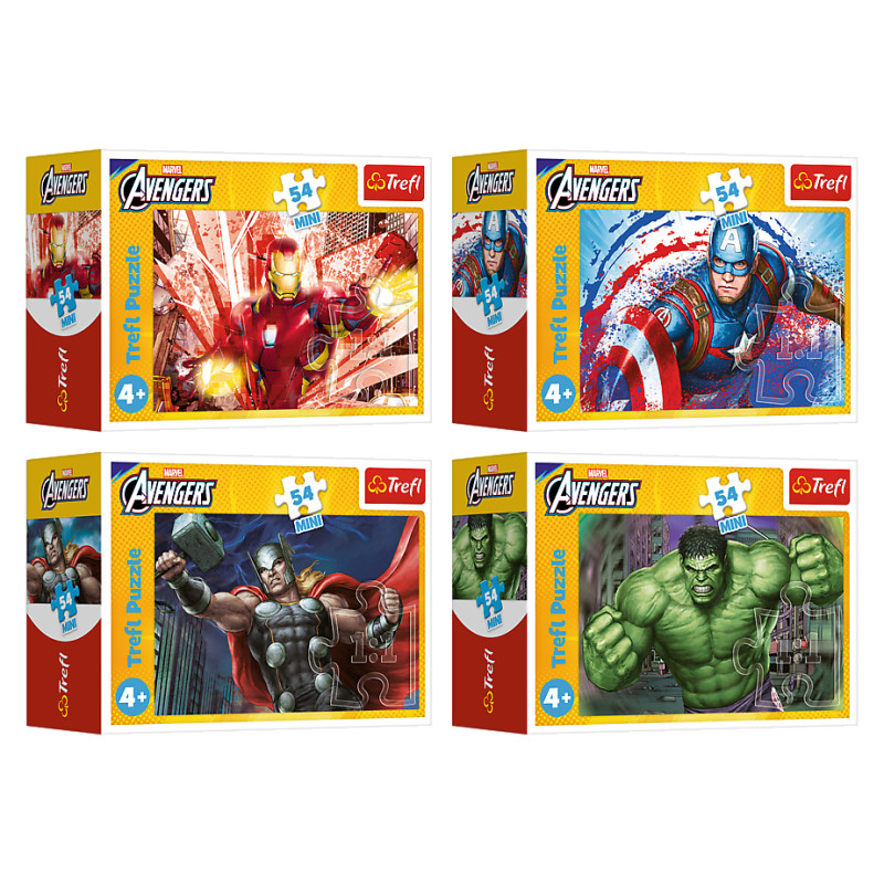 Trefl AVENGERS Mini puzle, 54 gab.