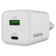 Canyon charger CU45AC GaN 45W 1xPD 1xQC EU White
