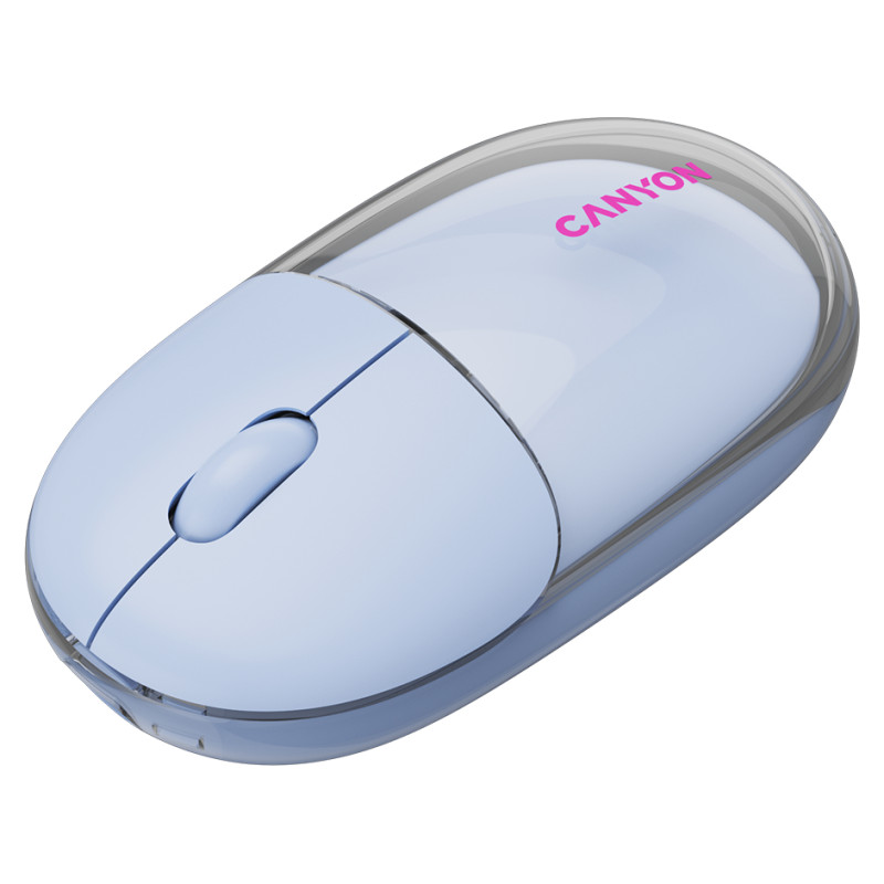 Canyon mouse OnClick 24 BT/ Wireless Transparent/Blue