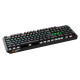 Canyon Hazard GK-6, Wired multimedia gaming keyboard with lighting effect, 108pcs rainbow LED, Numbers 104keys, EN double injection layout, cable length 1.8M, 450.5*163.7*42mm, 0.90kg, color black
