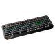 Canyon Hazard GK-6, Wired multimedia gaming keyboard with lighting effect, 108pcs rainbow LED, Numbers 104keys, EN double injection layout, cable length 1.8M, 450.5*163.7*42mm, 0.90kg, color black