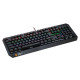 Canyon Hazard GK-6, Wired multimedia gaming keyboard with lighting effect, 108pcs rainbow LED, Numbers 104keys, EN double injection layout, cable length 1.8M, 450.5*163.7*42mm, 0.90kg, color black