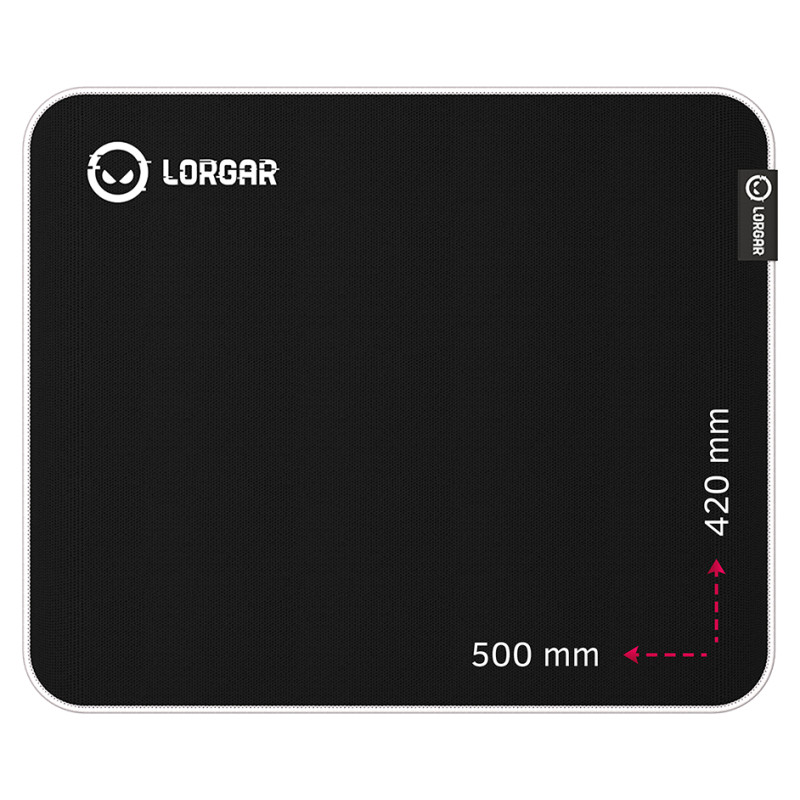 Lorgar Legacer 755, Gaming mouse pad, Ultra-gliding surface, Purple anti-slip rubber base, size: 500mm x 420mm x 3mm, weight 0.45kg