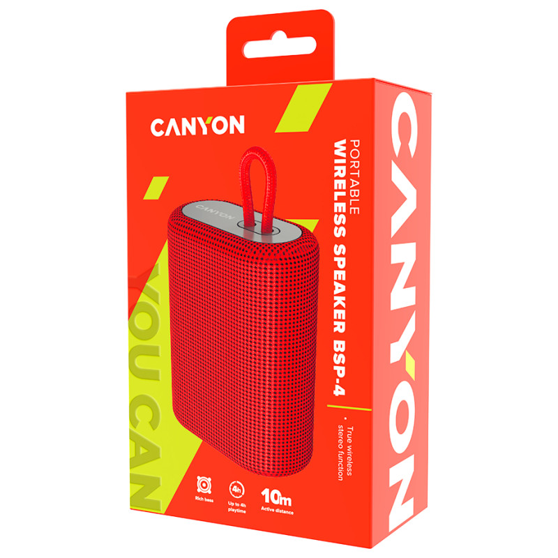 Canyon speaker BSP-4 5W Red