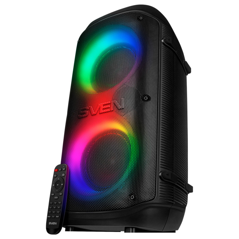 Sven Speaker SVEN PS-800, black (100W, TWS, Bluetooth, FM, USB, microSD, LED-display, 4400mA*h)