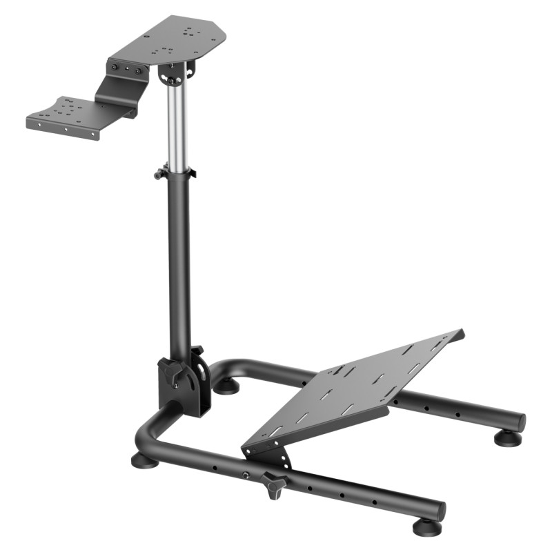 White Shark CONQUEROR-2 Foldable Racing Steering Wheel Stand With Gear Shifter Mount