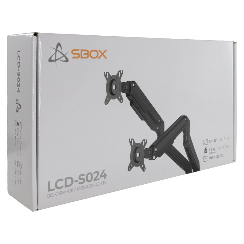 Sbox Desktop LCD-S024-3 (17-32/2x2-9kg/100x100)