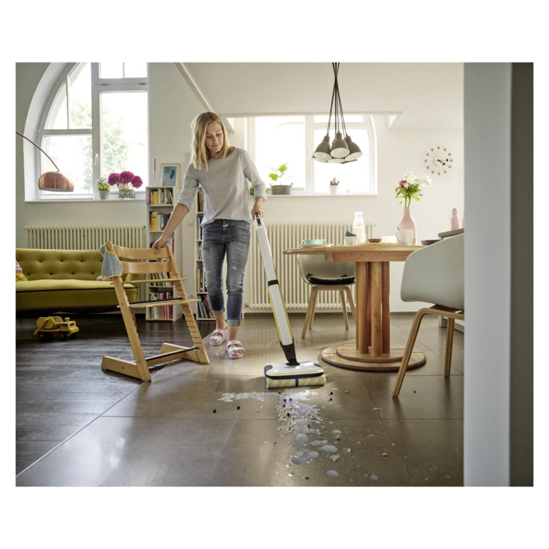 Karcher Vacuum Cleaner|KARCHER|Dry&wet|Electric broom|White/Black/Yellow|Bagless|Battery| 4.3 kg|1.055-701.0