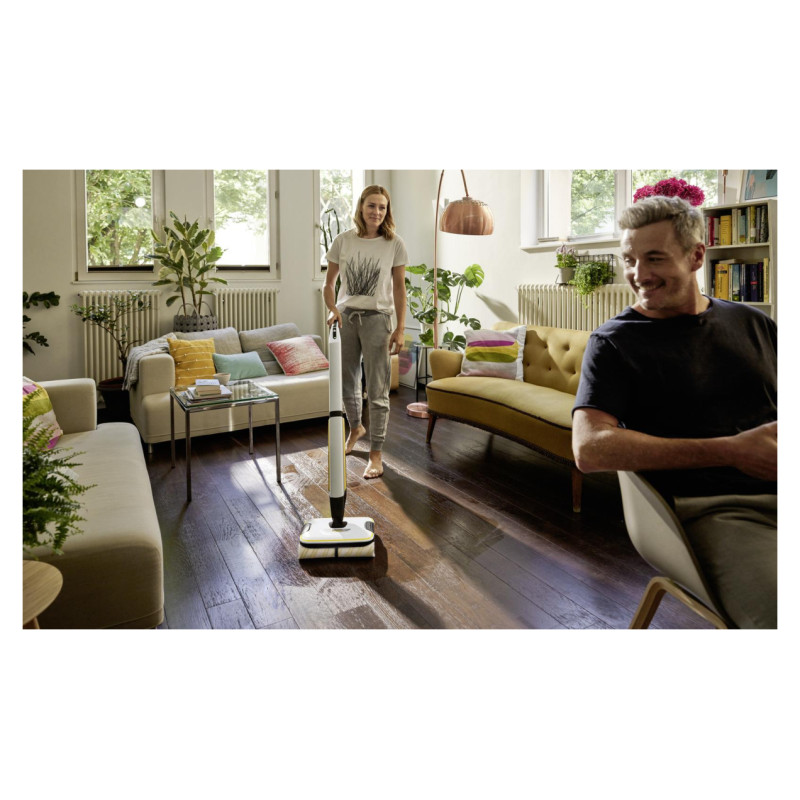 Karcher Vacuum Cleaner|KARCHER|Dry&wet|Electric broom|White/Black/Yellow|Bagless|Battery| 4.3 kg|1.055-701.0