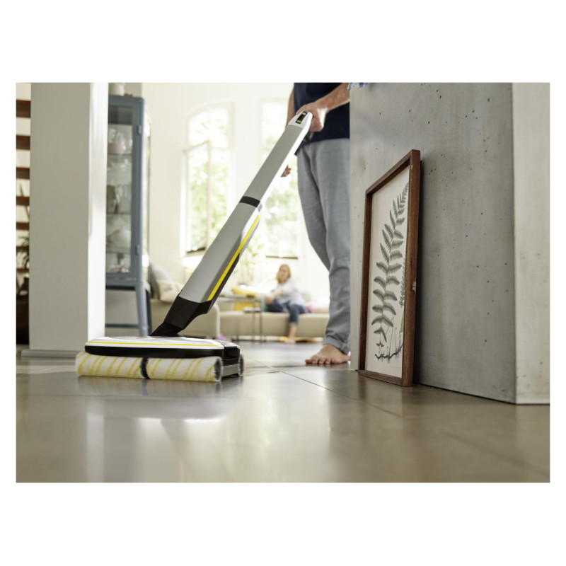 Karcher Vacuum Cleaner|KARCHER|Dry&wet|Electric broom|White/Black/Yellow|Bagless|Battery| 4.3 kg|1.055-701.0