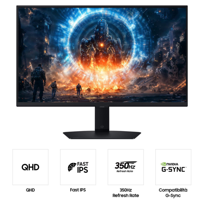 Samsung LCD Monitor|SAMSUNG|27 "|2560 x 1440 pixels|Quad HD|Native aspect ratio 16:9|LCD|Flat|LS27FG602EUXEN