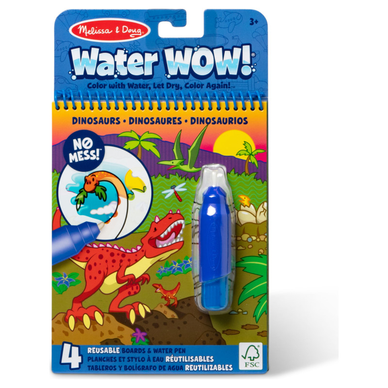 Melissa & Doug Water Wow! Ūdens krāsojamā grāmata &ndash; Dinozaurs