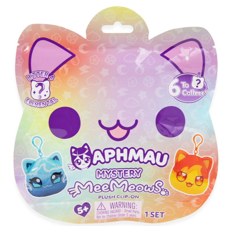Aphmau Catface Plush Clip-On "Elemental", 10 cm