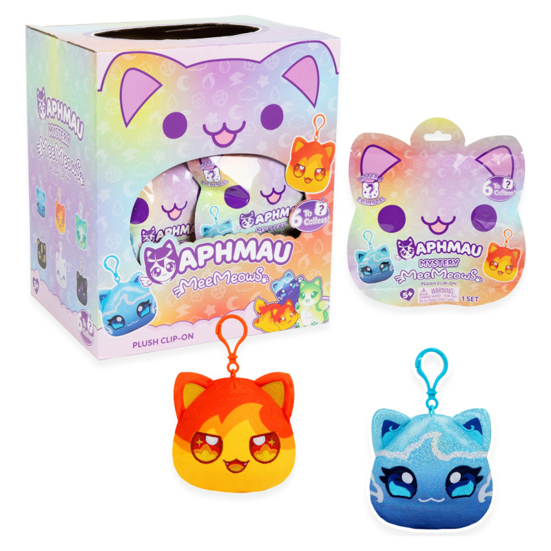 Aphmau Catface Plush Clip-On "Elemental", 10 cm