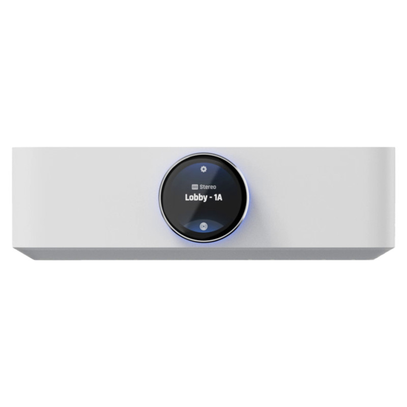 Ubiquiti UPL-Amp-W-EU Premium speaker amplifier designed for high-fidelity multi-zone audio streaming and immersive spatial sound experiences, 130 watts per channel at 8 ohms, 2x speaker terminal outputs with (2) custom-designed banana plugs include