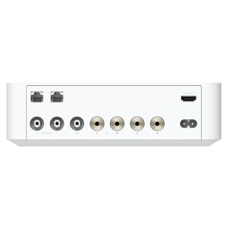 Ubiquiti UPL-Amp-W-EU Premium speaker amplifier designed for high-fidelity multi-zone audio streaming and immersive spatial sound experiences, 130 watts per channel at 8 ohms, 2x speaker terminal outputs with (2) custom-designed banana plugs include