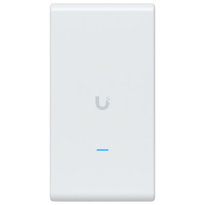 Ubiquiti U6-Mesh-Pro-EU Indoor/outdoor WiFi 6 AP with 4 spatial streams, an integrated super antenna, and a gigabit passthrough port