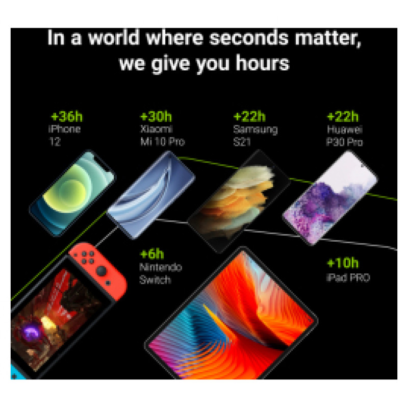 Green Cell GC PowerPlay10S Fast Charging 10000mAh Black