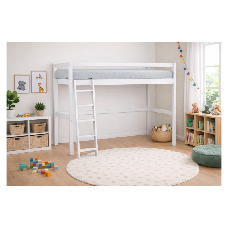 Emis Bērnu gulta "SkyStep" 70x160 / Balts