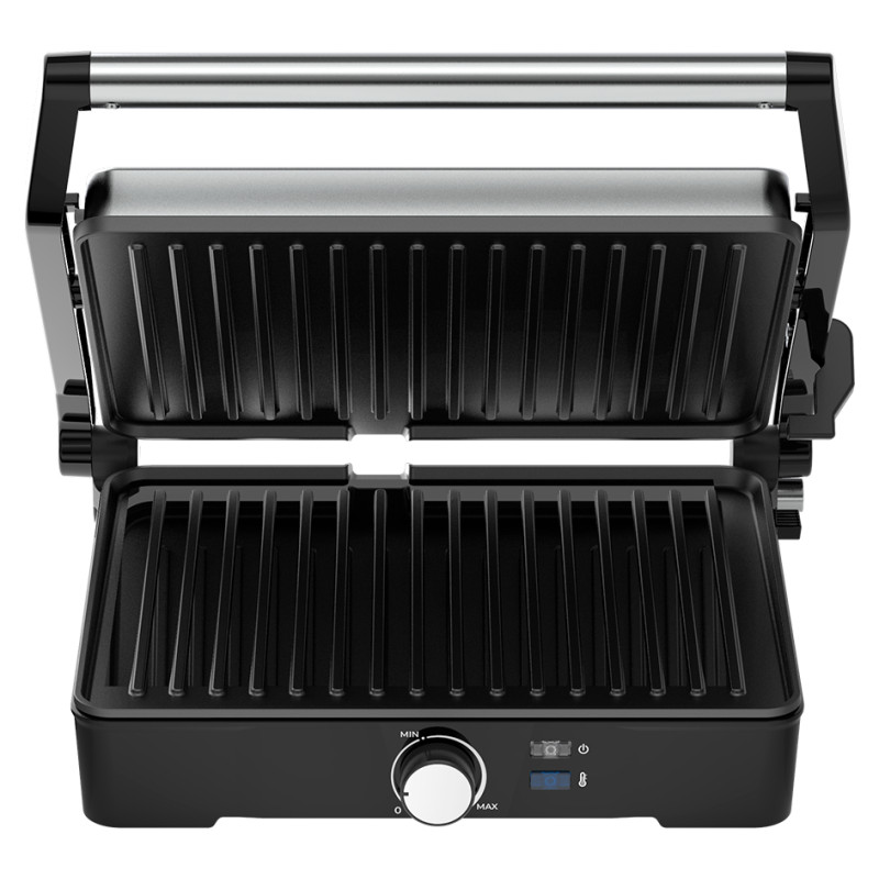 Aeno Electric Grill EG2: 2000W, Temperature regulation, Max opening angle -180&deg;, Plate size 290*234mm