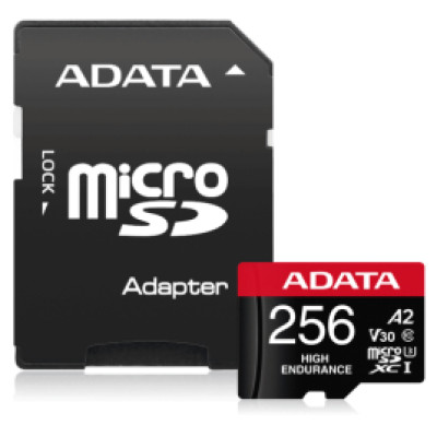 Adata Atmiņas karte ADATA High Endurance microSDXC 256GB UHS-I