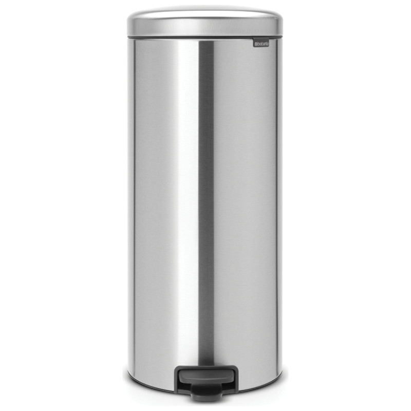 Brabantia atkritumu tvertne ar pedāli NewIcon, 30 l, Matt Steel - 114380