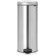 Brabantia atkritumu tvertne ar pedāli NewIcon, 30 l, Matt Steel - 114380