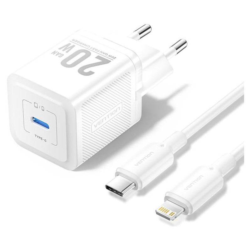 Vention MOBILE CHARGER WALL USB-C/20W TZ-FEPW0-EU-02 VENTION
