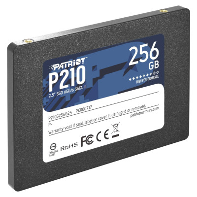 Patriot SSD|PATRIOT|P210|256GB|Write speed 400 MBytes/sec|Read speed 500 MBytes/sec|2,5"|TBW 120 TB|P210S256G25