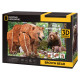 Cubic Fun CUBICFUN NATIONAL GEOGRAPHIC 3D puzle Brūnais lācis