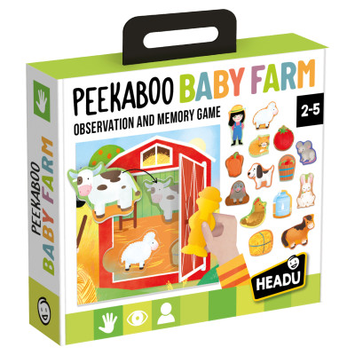 Headu atmiņas spēle &ldquo;Peekaboo Baby Farm&rdquo;