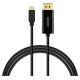 Savio Kabelis SAVIO USB-C - DisplayPort 1.2 1080P/240Hz 4K/60Hz 2m