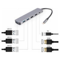 Gembird Dokastacija Gembird USB Type-C 3-in-1 multi-port (Hub + HDMI + PD)