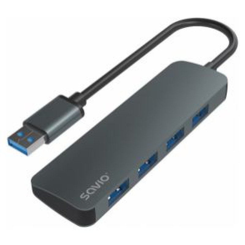 Savio USB Centrmezgls Savio AK-53 4-Port USB 3.1 Gen 1