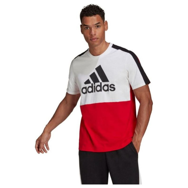 Adidas Essentials Colorblock Single Jersey Tee M HE4330 (S)