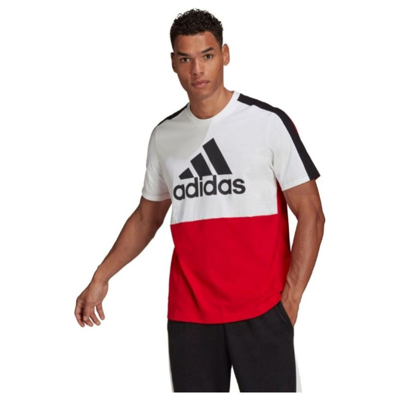 Adidas Essentials Colorblock Single Jersey Tee M HE4330 (S)