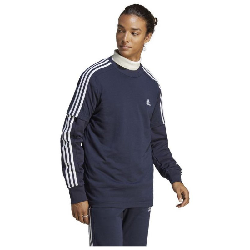 Adidas Essentials Single Jersey 3-Stripes Tee M IC9335 (M)
