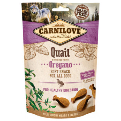 Carnilove Dog snack Quail with Oregano 200 g papildbarība suņiem
