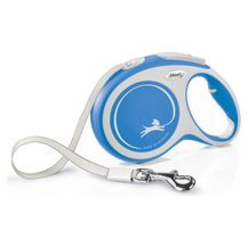 Flexi New Comfort L lente 8 m, blue - pavada suņiem
