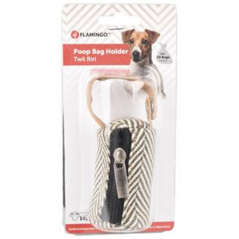 Flamingo somiņa izkārnījumu savāk&scaron;anas maisiņiem TWIL RIRI BROWN