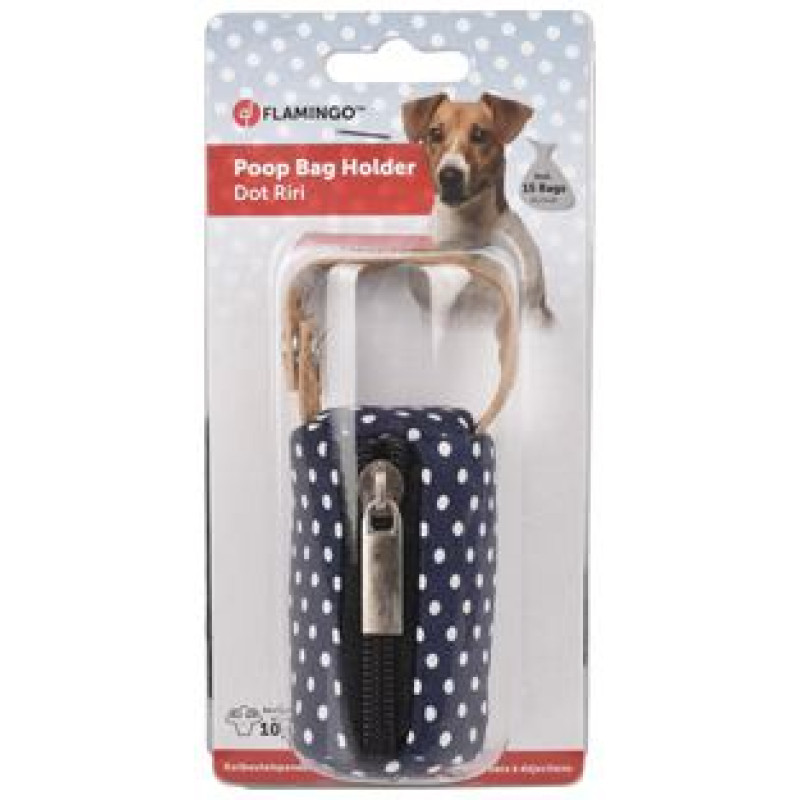 Flamingo somiņa izkārnījumu savāk&scaron;anas maisiņiem DOT RIRI BLUE