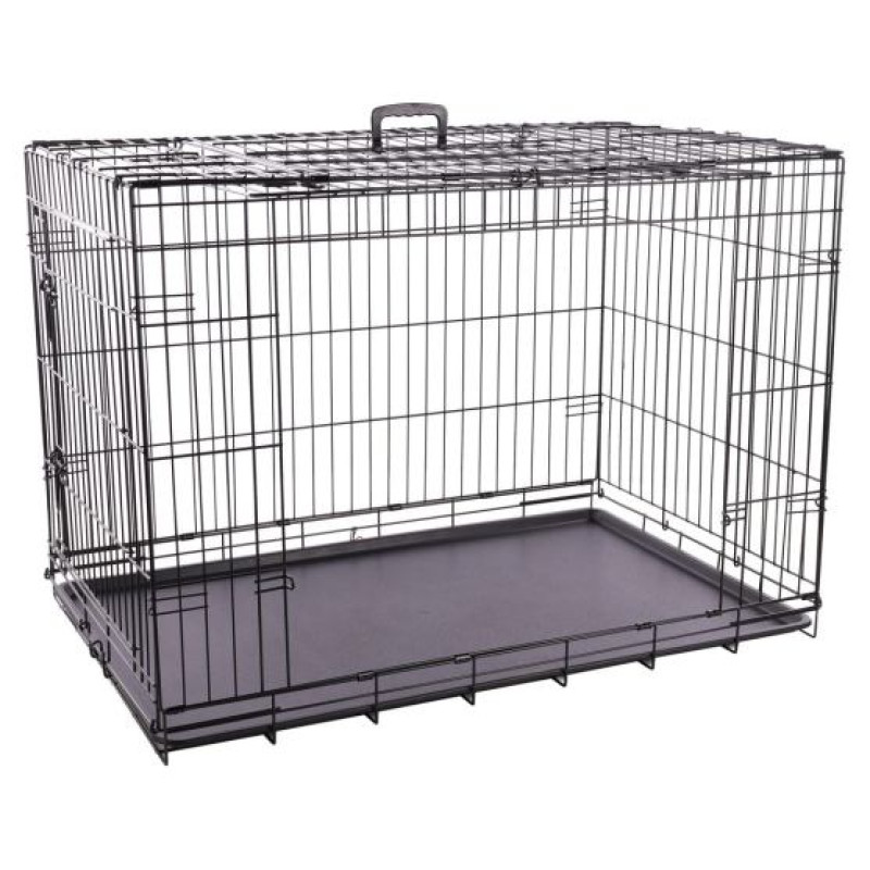 Flamingo metāla būris (bīdāmās durvis) NYO XL 71,5x108x76cm melns