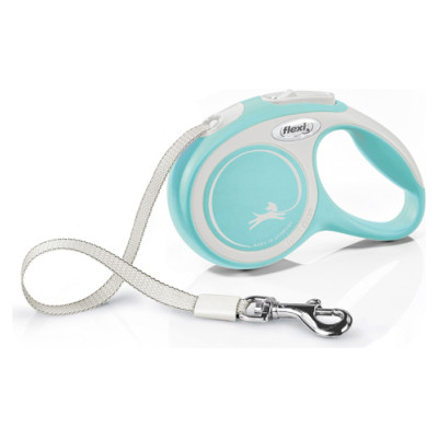 Flexi New Comfort XS lente 3 m, light blue - pavada suņiem
