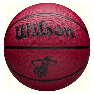 Wilson NBA Team Tribute Solid Miami Heat Ball WZ4025416XB Basketball Ball (5)