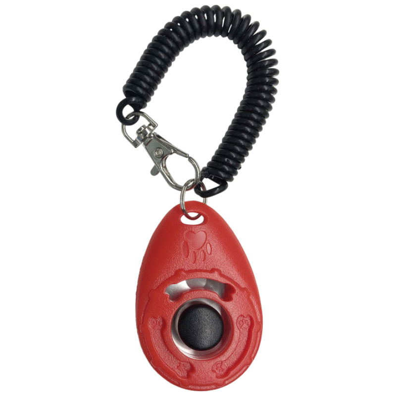 Record CLICKER red 17cm - ierīce suņu trenē&scaron;anai