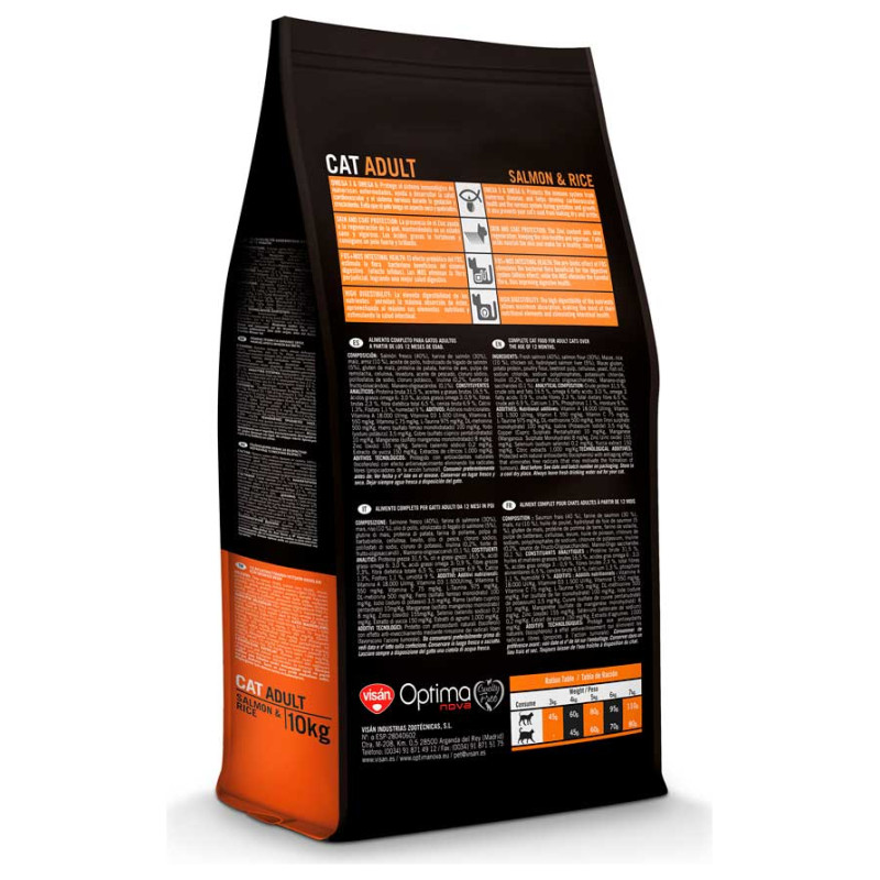 Optimanova Cat Adult Salmon & Rice 8 kg