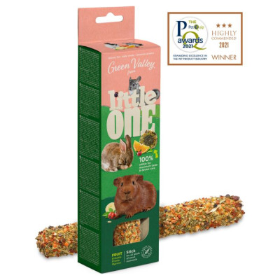 Mealberry Little One "Green valley" Fully edible grain free stick for small mammals with fruit 180 g
